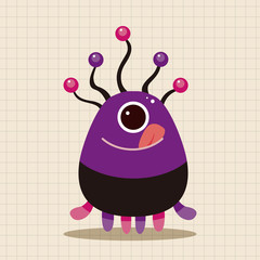 bizarre monster theme elements