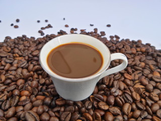 Coffee pattern background