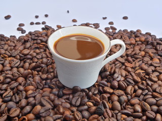 Coffee pattern background