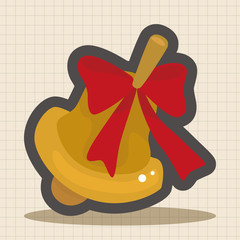 Christmas bell theme elements
