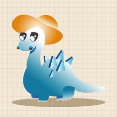 dinosaur cartoon theme elements vector,eps