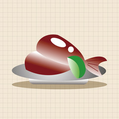 Japanese food theme elements