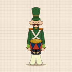 Toy Soldiers theme elements vector,eps