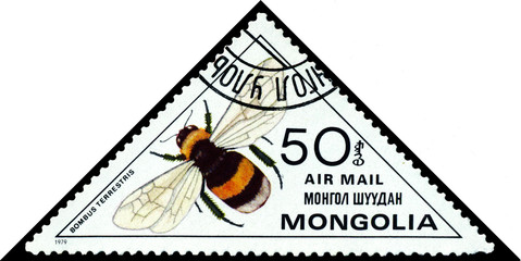 Stamp. Bumblebee.