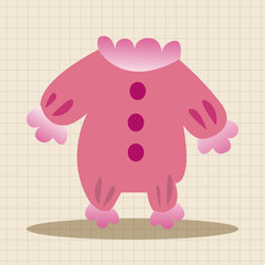 Baby clothes theme elements