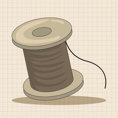 Fishing line theme elements