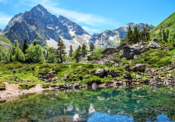 Obraz premium Mountain lake