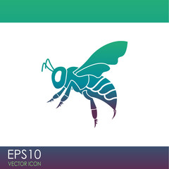 Bee vector icon.