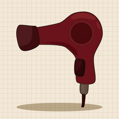 hair products theme hair dryer elements