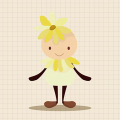 flower elf theme elements vector,eps