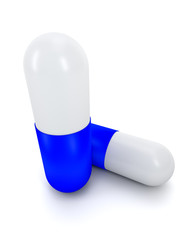 Obraz premium 3D illustration of medicine pills isolated on white