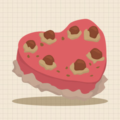 decorating cake theme elements vector,eps10