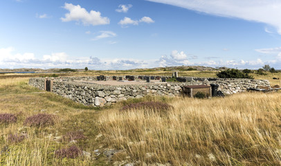 Small idyllic graveyard