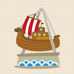 Amusement park facilities theme elements