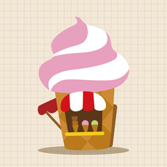 Amusement park facilities theme elements