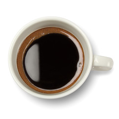 coffee cup on white background