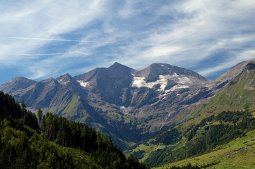 Großglockner Bergmassiv im Sommer