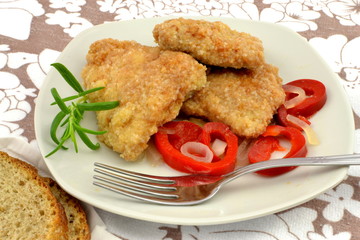 ryba smażona marynowana