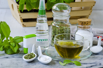 Stevia Products. Natural Sweetener.