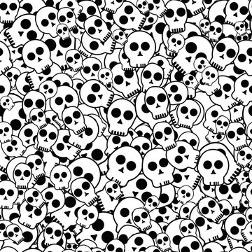 Seamless pattern Halloween Holiday packages, all Saints Day