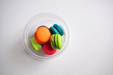 Macaroon in Plastic cup