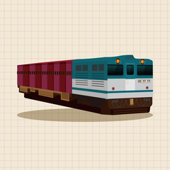 transportation train theme elements