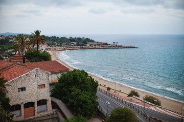 Obraz premium Waterfront small town