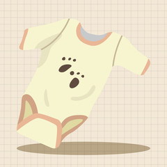 Baby clothes theme elements