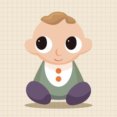 person character baby theme elements