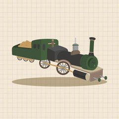 transportation train theme elements vector,eps