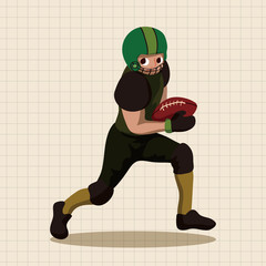 football player theme elements vector,eps