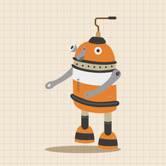 robot theme elements vector,eps