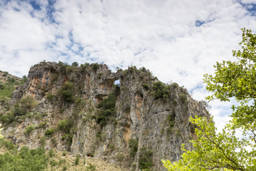 Fototapeta na wymiar Close up of unique rocks on the mountain