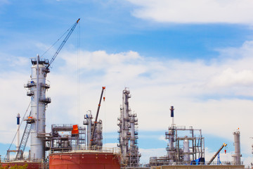  oil and refinery factory industry for background