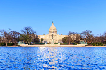 Fototapeta na wymiar The United States Capitol building in Washington DC