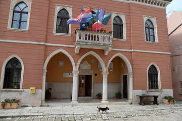 Fototapeta premium Rathaus in Bale, Istrien, Kroatien