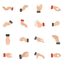 Grabbing Hand Icons Set