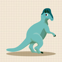 dinosaur cartoon theme elements vector,eps