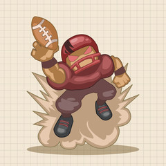 football player theme elements