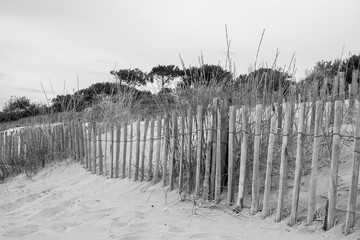 Strandzaun am Mittelmeer