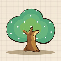 tree theme elements vector,eps