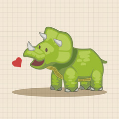 dinosaur cartoon theme elements vector,eps