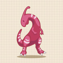 dinosaur cartoon theme elements vector,eps