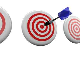 Darts success concept