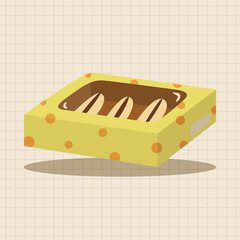 gift theme flat icon elements background,eps10