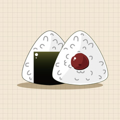 japanese food theme sushi elements vector,eps