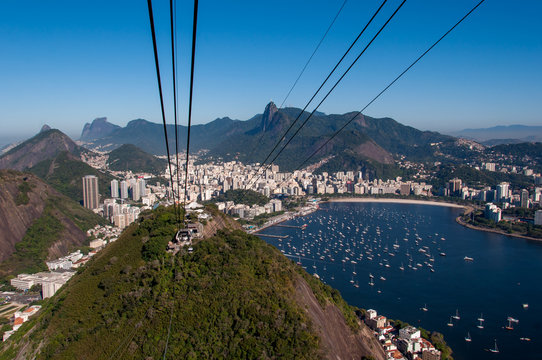 Aerial View of Rio de Janeiro from the Sugarloaf Mountain