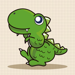 dinosaur cartoon theme elements vector,eps
