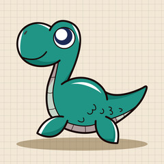 dinosaur cartoon theme elements vector,eps