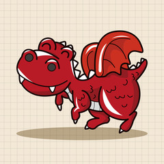 dinosaur cartoon theme elements vector,eps